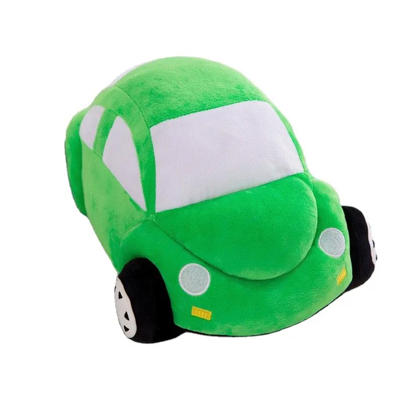 Xshelley Round Beetle plush stuffed toy car, car model decorative pillow, cushion, cute cartoon car model stuffed plush toys for children boys gift 30cm long (Green) โ image 1