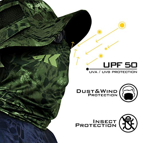 Image of KastKing Sol Armis Neck Gaiter - UPF 50 Face Mask - UV Sun Protection Mask for Men & Women, Fishing, Hiking