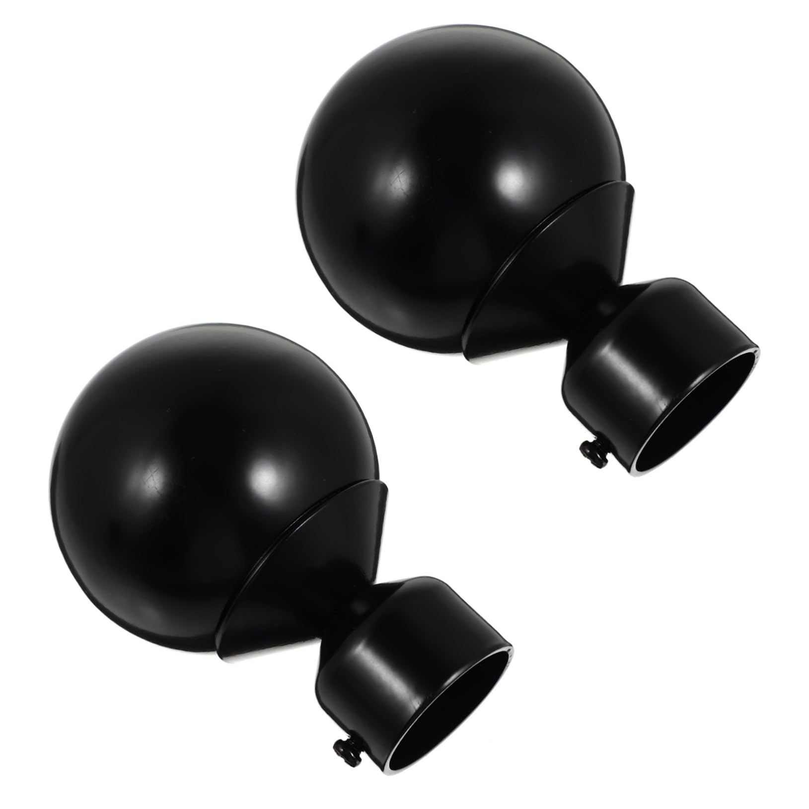 Healifty 2pcs Curtain Rod Decorative Heads Vintage Luxurious Curtain Pole Ends Roman Rod Accessories for Home Office Easy to Install Detach