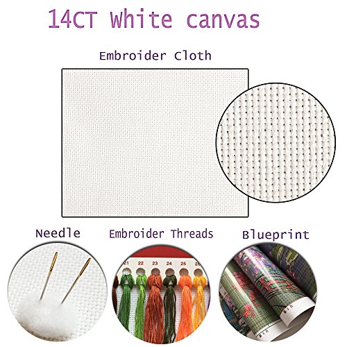 image for Joy Sunday Cross Stitch Kits - Counted Cross Stitch Kit, Cross-Stitchi