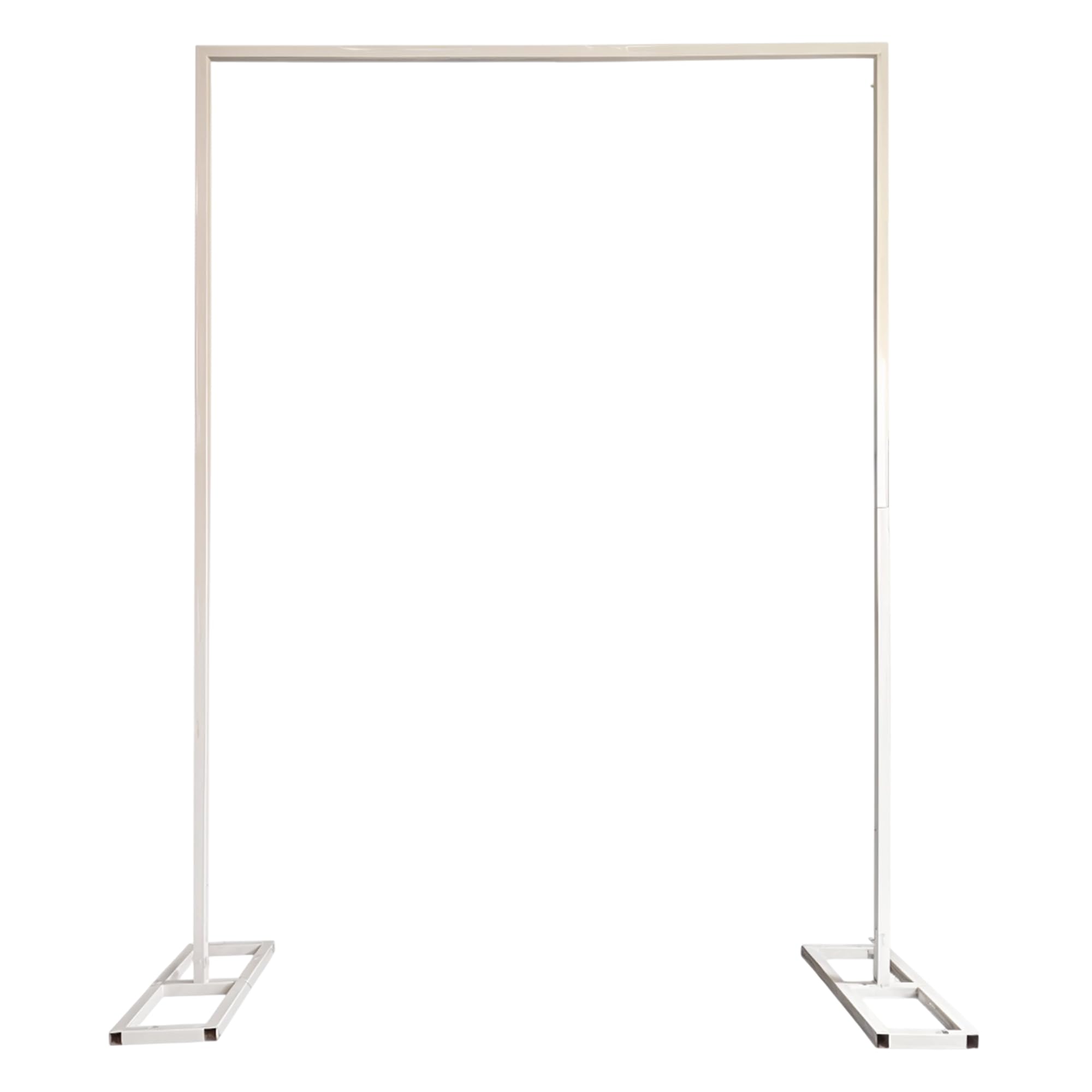 WedDecor White Rectangular Arch Stand With Floor Base 150 x 200cm