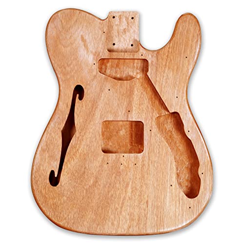 Bexgears Diy Semi Hollow Body Electric Guitar Kit Guitar Kits Beginner Kits Okoume Body Maple Neck Chrome Hardware Right Handed Build Your Own Guitar #TOP1