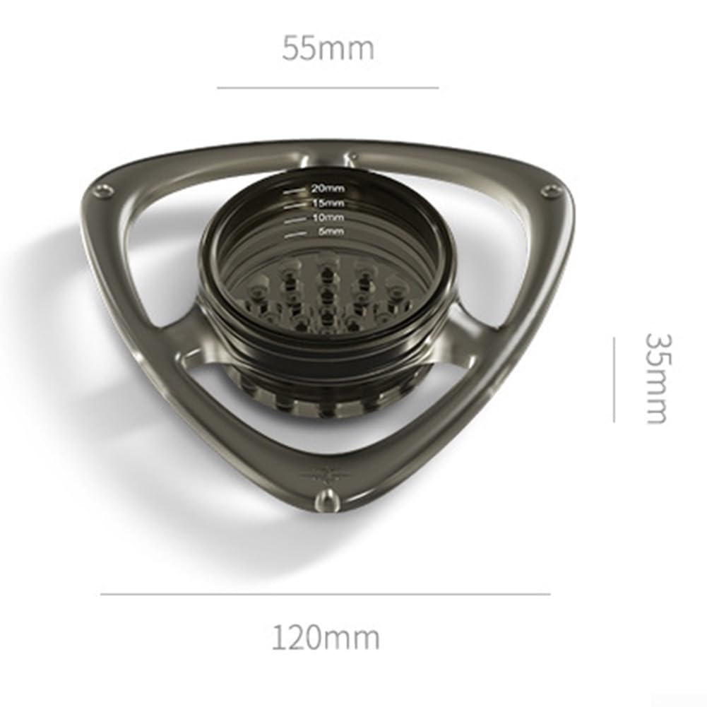 Régulateur de débit de café pour goutte à goutte - Séparateur de débit réglable pour améliorer la consistance de l'infusion, accessoire de brassage manuel de qualité barista (noir)