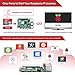 immagine 8TICTID Raspberry Pi 4 Model B 4GB RAM Starter Kit Aggiornato Raspberry pi 3 con MicroSD Card 32GB, Tipo C Alimentatore 5V 3A con Interruttore, Ventola, Micro HDMI, Custodia e Lettore di Scheda