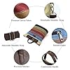 CORIOS Damen Handtasche Canvas Schultertasche Tasche Multi-Color Streifen Vintage Umhängetasche Henkeltaschen Große Kapazität Tote Beutel Tragetasche für Schule Arbeit Reise Shopper Mehrfarbig #3