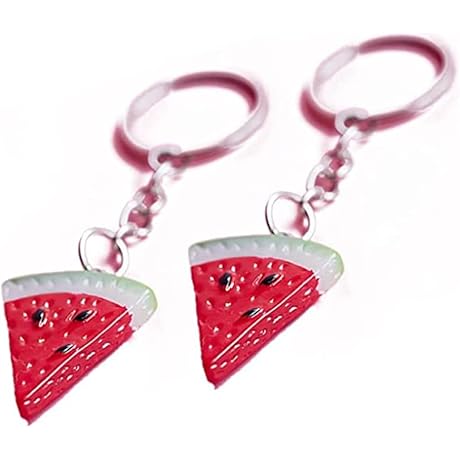 2 PCS Watermelon Keyring Set