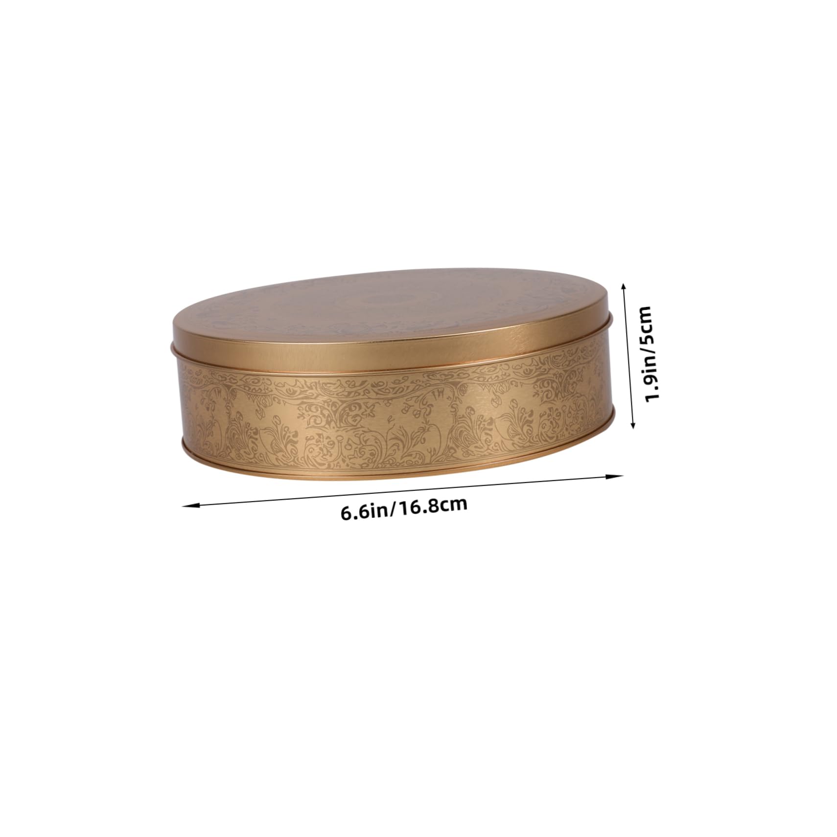 BESTOYARD Decorative Tinplate Cake Box with Lid Classic Round Design for Candy Cookies Treats for Holiday Gifting Storage Multi Use Storage - Image 2
