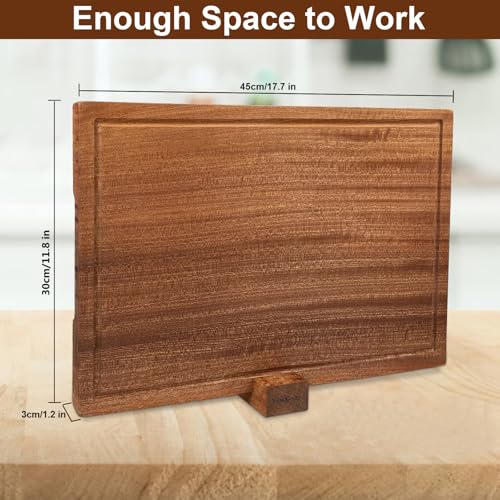 Tabla de Cortar Rectangular de Madera Sapele 45x30x3 cm miniatura 3