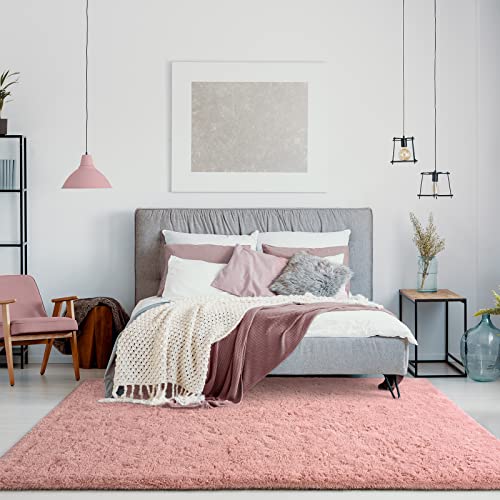 Jelymark SMCSDT817 Super Soft Shaggy Rug For Bedroom, 5X8 Feet Fluffy Carpet For Living Room, Fuzzy Indoor Plush Area Rug For Home Decor, Furry Floor Rugs For Dorm, Kids Nursery Rug For Girls thumb #3