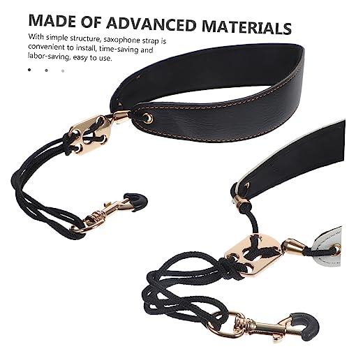 ULDIGI 2pcs Saxophone Neck Strap and Clarinet Sling Durable Practical Saxophone Belt for Comfortable Support and Colors with Random Logo Design