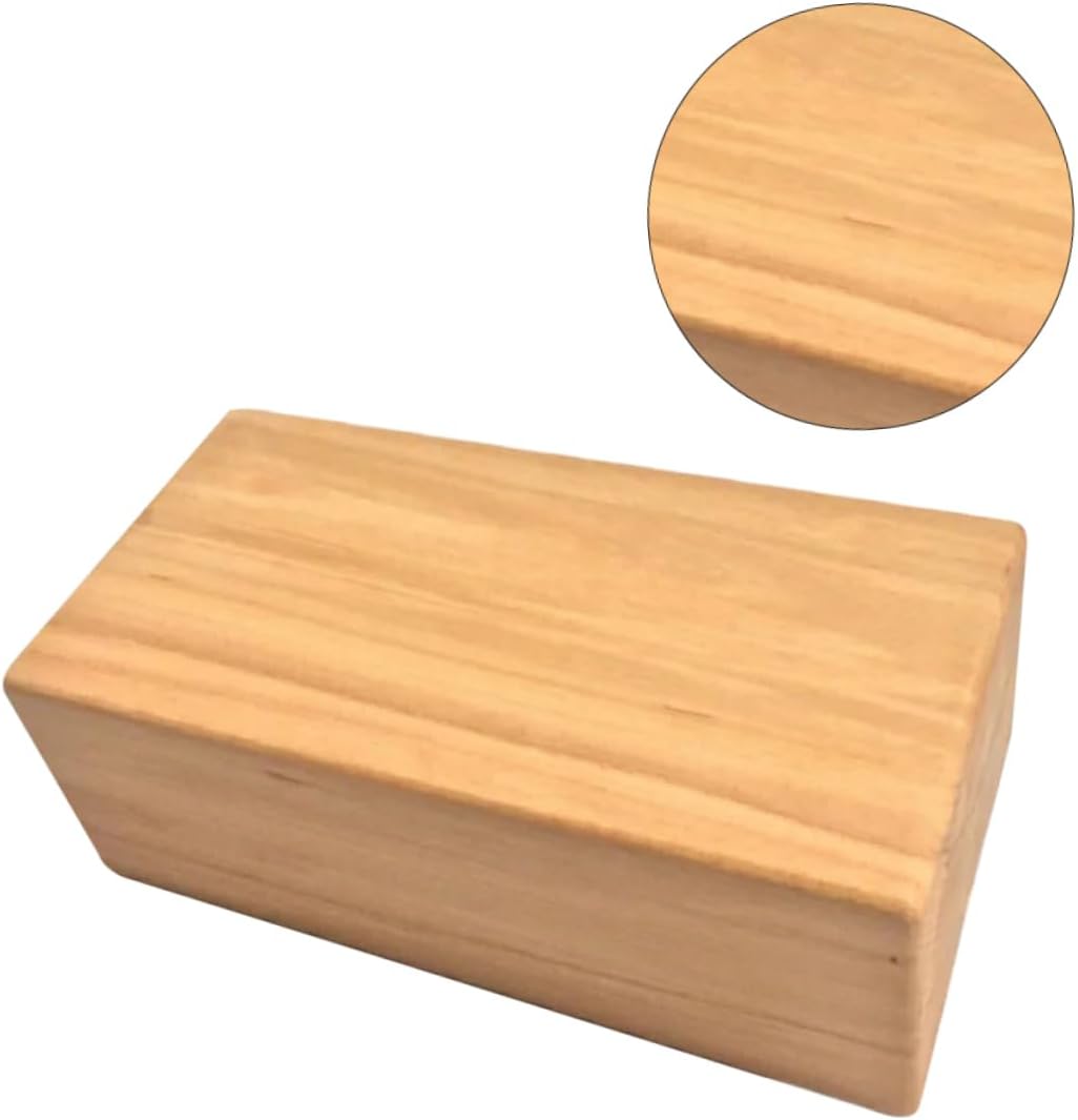 TOYANDONA Yoga Brick Wooden Yoga Training Bricks High Density Props for Safe Smooth Practice for Home