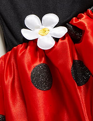 Amscan - Kinderkostuum lieveheersbeestje, jurk met vleugels, dier, rood/zwart, 12-24 maanden - Image 5