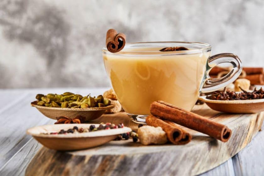 Miniatura 7 de Go-Yogik Chai Tea Masala 80 tazas Mezcla auténtica de jengibre y canela cardamomo, sin cafeína, vegano, sin azúcar, sin hoja de té