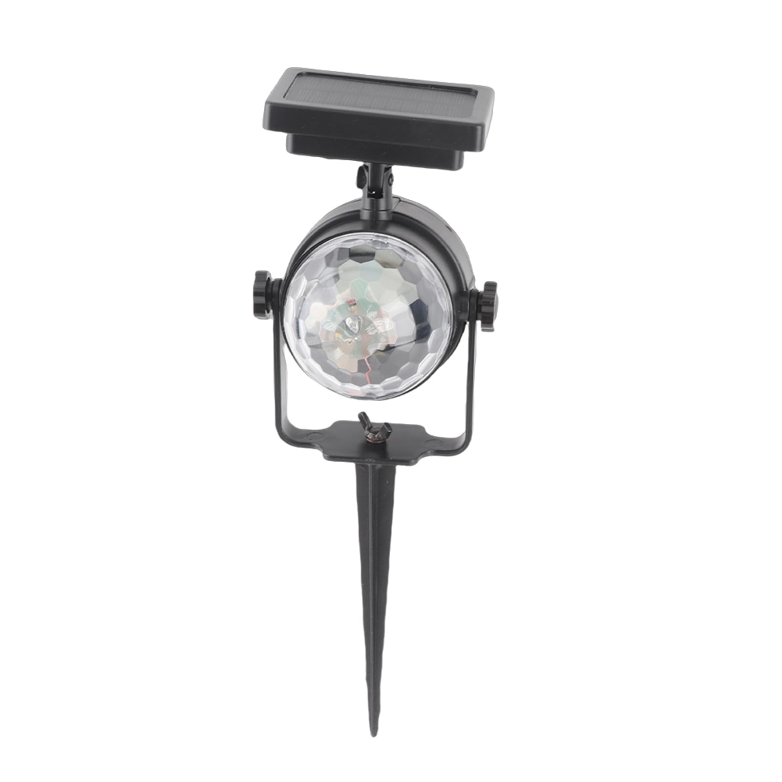 Fdit Lampada per Proiettore con Faretto a LED Rotante, Ad Energia Solare, a Tenuta Stagna, Ideale per Feste di Natale