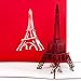 Pop Up Karte "Paris Eiffelturm" - perfekte Geschenkverpackung, Gutschein & Reisegutschein Paris & Frankreich - 3D Karte als Einladung, Geburtstagskarte und Paris Geschenk