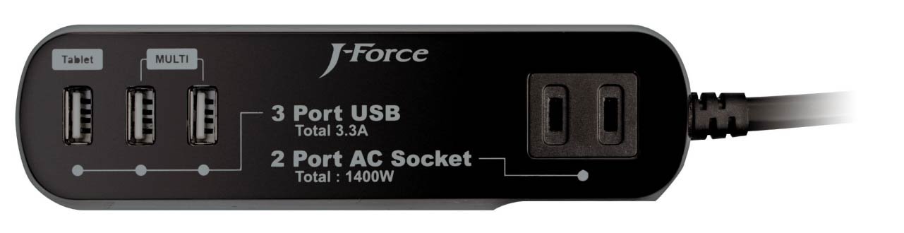 Amazon | J-Force iPhone/スマートフォン充電対応 電源タップ 『世界  