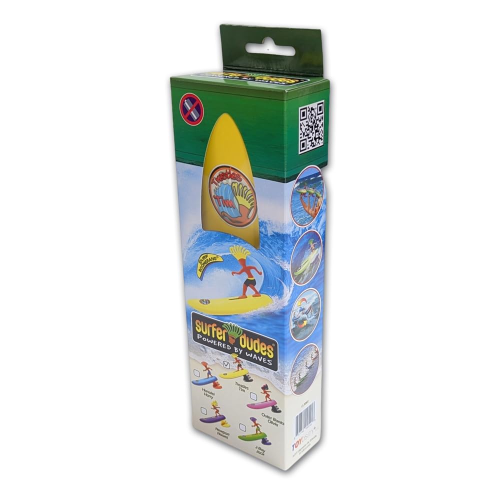 Frescobol 1946 SurferDudes Legend H2O | Surf Enfant Jeu de Plage | Mini-Surf propulsé par Les Vagues | Beach Toy Wave Powered