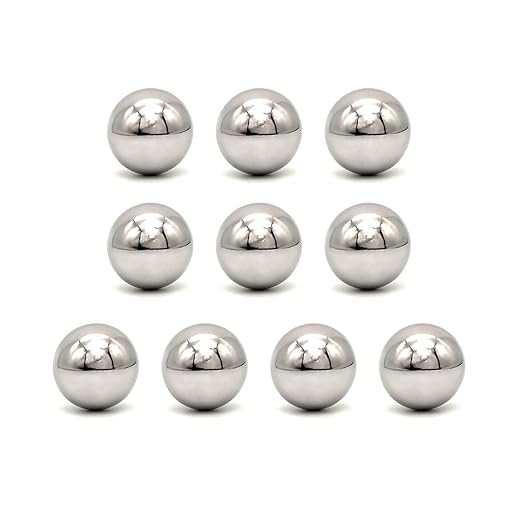 Z QINGZHENG 1inch 10pcs Chrome Steel Ball Bearing,Paracord Monkey fist Center Steel Ball G25
