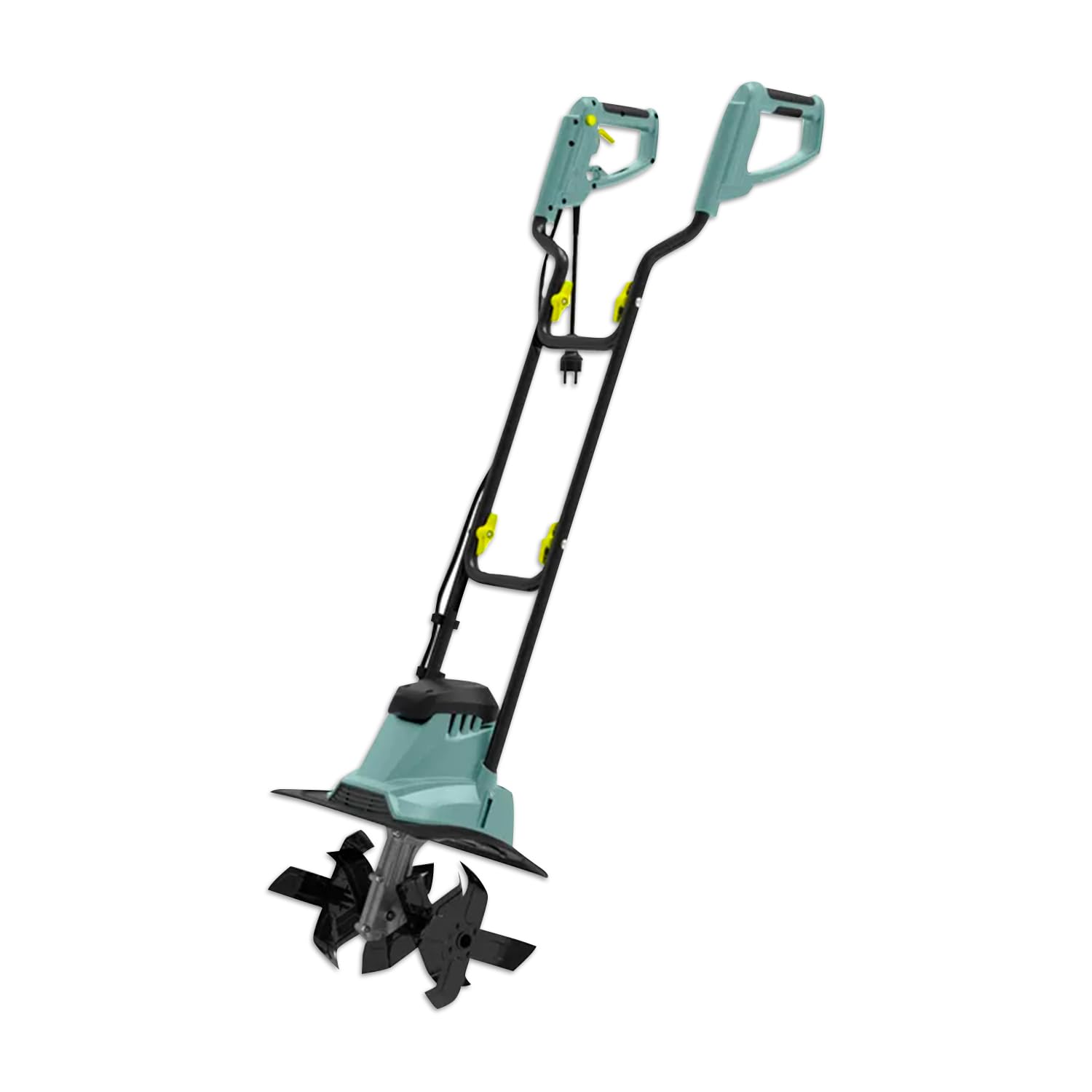 Motozappa Elettrica Richiudibile – Zappatrice Elettrica 1050W 36cm con Scatola Riduzione in Alluminio e Profondità Regolabile
