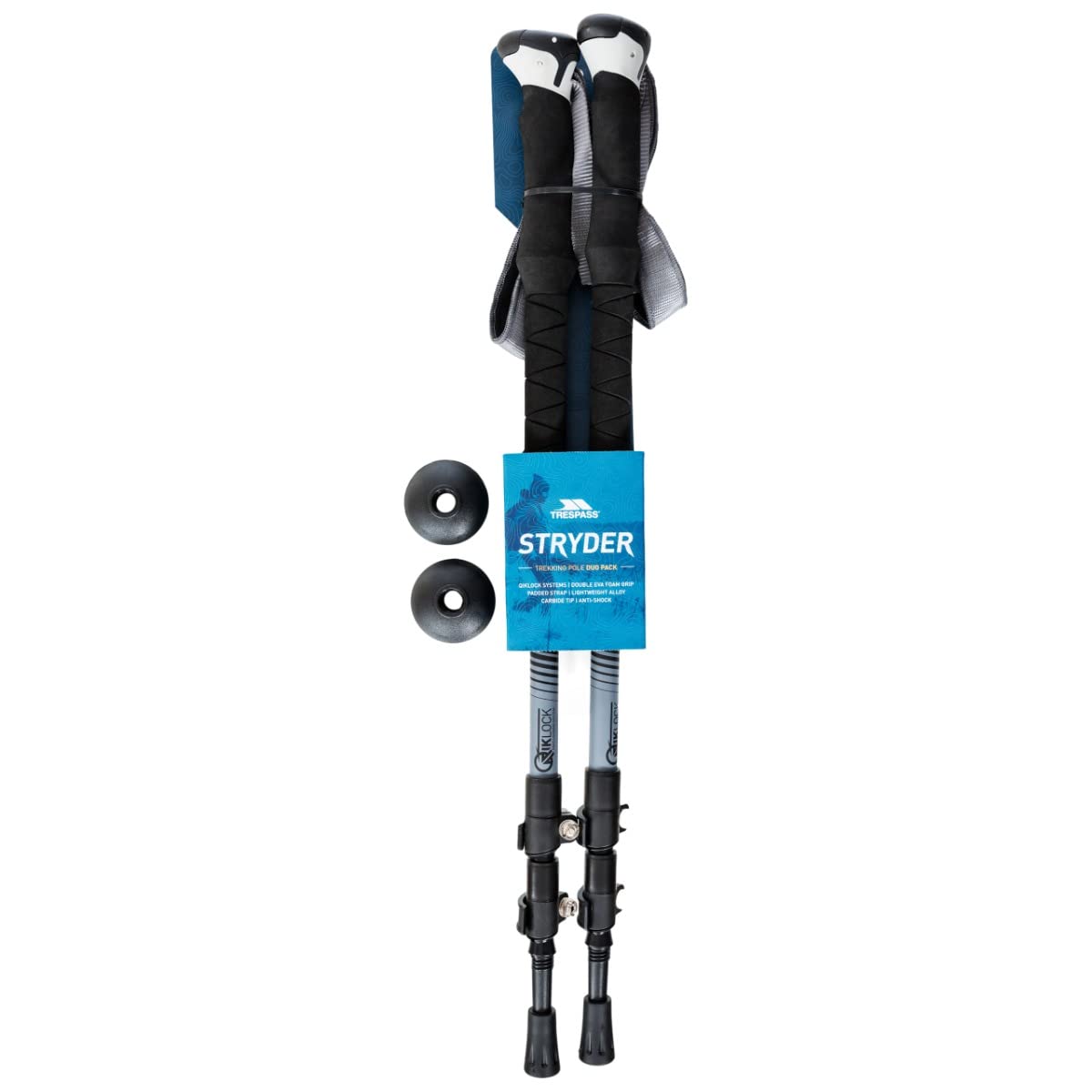 Trespass Stryder Juego de 2 bastones de aluminio