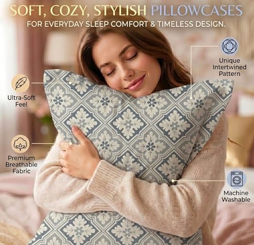 Image of VAS COLLECTIONS Cotton Pillow Cover Set of 2 (17x27 Inches) | Ultra Soft Breathable Pillow Cases for Bed | Skin Friendly, Fade Resistant & Comfortable Pillow Covers for Bedroom Decor (Grey & White)
