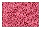 Caja con bolsa de 50 g de cuentas de cristal opacas rosas 8/0 para hacer joyas, cuentas de joyería hechas a mano