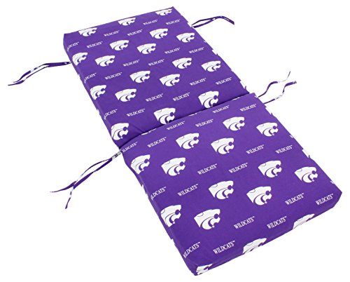 Image of College Covers Everything Comfy Kansas State Wildcats 2 Piece Chair Cushion