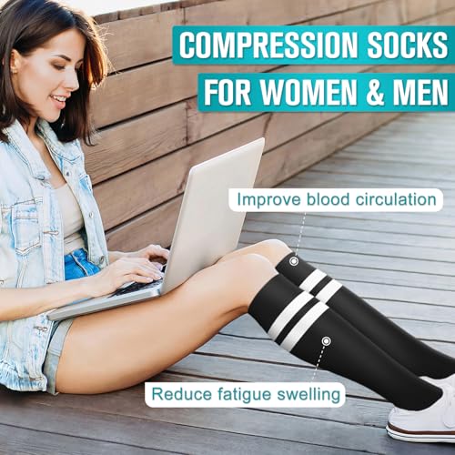 Image of Copper Compression Socks for Women & Men (6 pairs) - Best Support for Nurses, Running, Hiking, Recovery