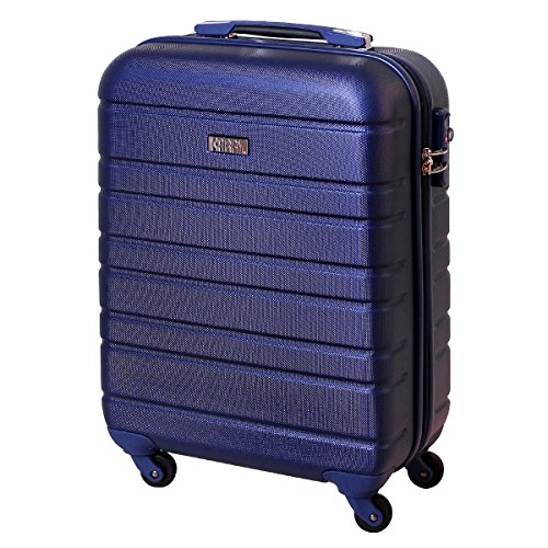 Preisvergleich Produktbild Karry Handgepäck Bordgepäck kabinentrolley Hartschalen Koffer für Kurzreisen Urlaub Reisen Businesskoffer Trolley Case TSA Schloss 30 Liter Saphir Blau 815 B