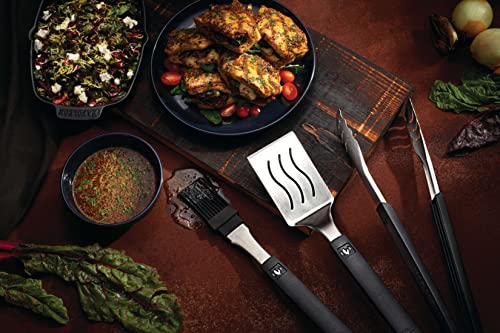 Accesorios para BBQ Napoleon, 3 piezas acero inoxidable con mango ergonómico miniatura 6