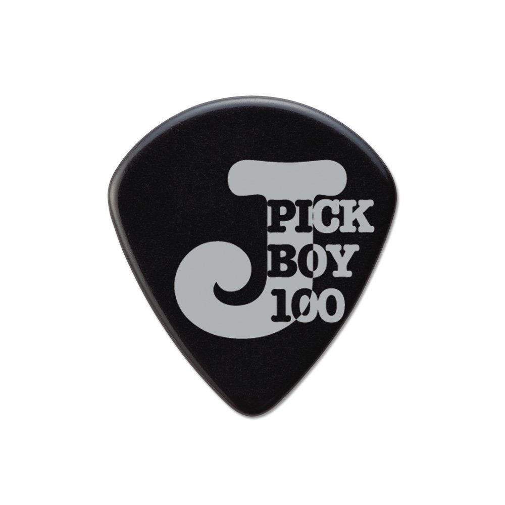 Pickboy j-pick, Negro, celulosa, 1,00 mm, 10 púas