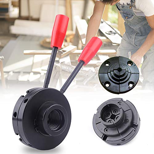 Mandrin Auto-centrant Professionnel de Tour - Outil Rotatif pour Travail du Bois avec 4 Systèmes de Serrage - 100 mm - M18