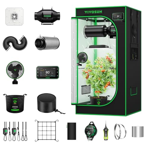 VIVOSUN Smart Pro Grow Tent Kit, 2 × 2ft 1-Plant Kit...