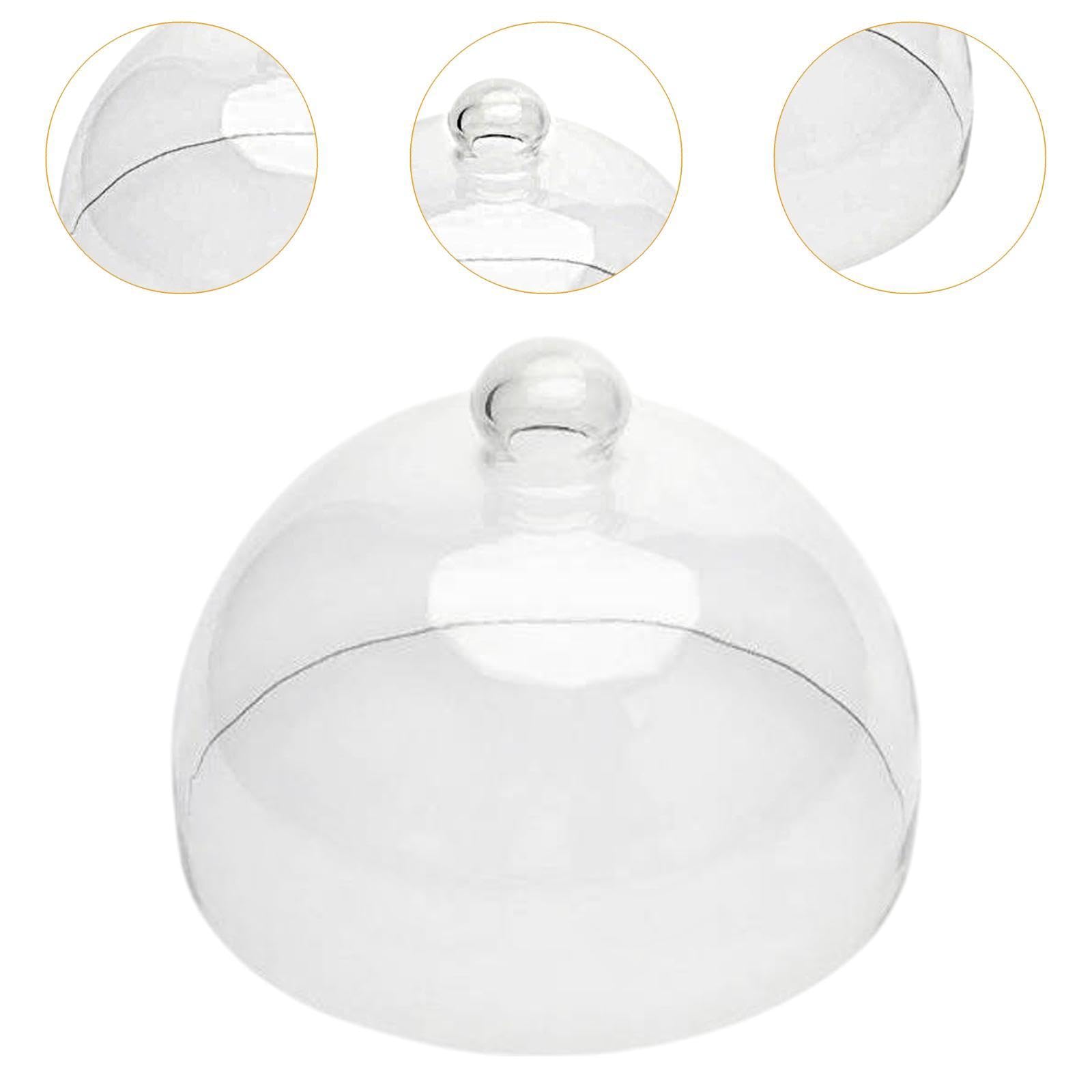Tapa Transparente para Pasteles, Campana de Exhibición para Pasteles, Tapa Decorativa Transparente para Pasteles, Cúpula para Alimentos, Ideal para Fi, 15.3x22.7cm