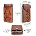 Tourbon Genuine Leather Cell Phone Holster for Belt with Loop Waist Pouch Flip Case Sheath Phones Holder for iPhone Magnetic Closure
