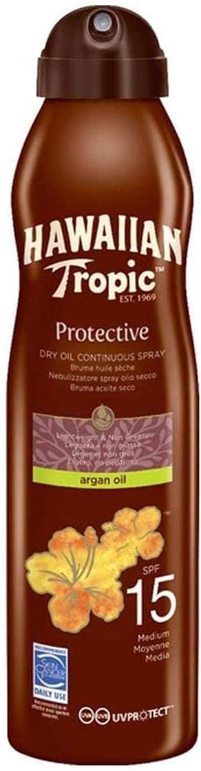 Hawaiian Tropic Argan Oil Bruma Spf15 Spray, 177 ml