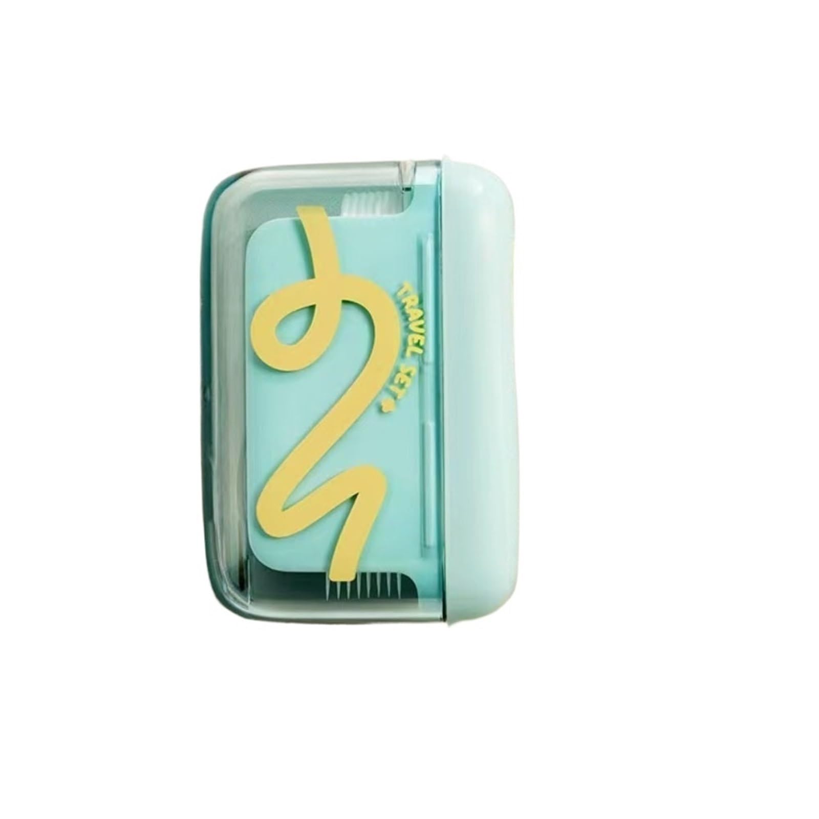 Lopheco Green Portable Automatic Dental Floss Dispenser, Refillable Floss Box For Daily Travel Oral Care(Green)