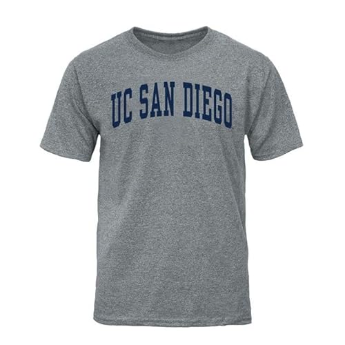 Barnesmith University of California - San Diego King Tritons Short-Sleeve T-Shirt, Classic, Charcoal Grey, Medium