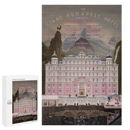 映画ポスターグランドブダペストホテル ジグソーパズル 部屋の飾り 木制パズル ストレス解消 周辺 グッズ 大人 子供 初心者向け おもちゃ パズル 娯楽 壁掛け 集中力トレーニング 装飾用品 誕生日 ギフト 1000 PCS