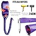 Bonnet Hair Dryer,Hooded Dryer Attachment,Hair Dryer Hooded Diffuser Cap for Curly,Speeds Up Drying Time,Safety Deep Conditioning,Styling,Curling at Home(Purple)