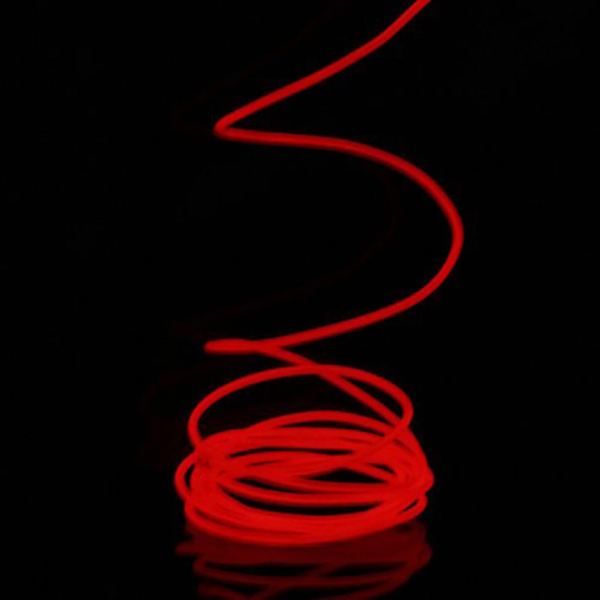 PRETYZOOM DIY Red LED El Wire Rope Light Cold Light Bar for Car Decoration Stable Illumination Energy Efficient Glow Line for Interior Enhancements