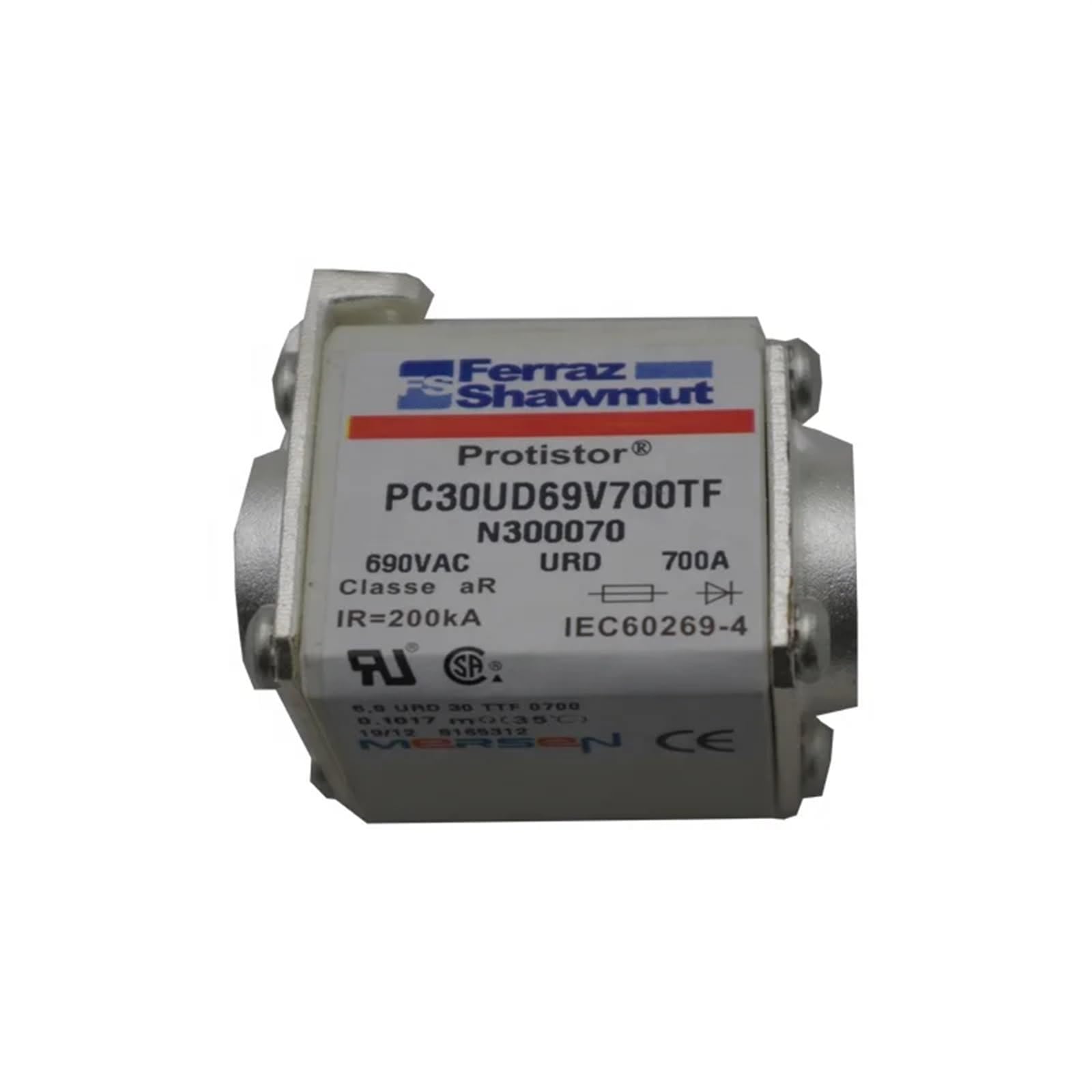 Fusibile 500A 2000V PC123UC20C500TF X220659 20URC123TTF0500 Fusibile Termico in Ceramica
