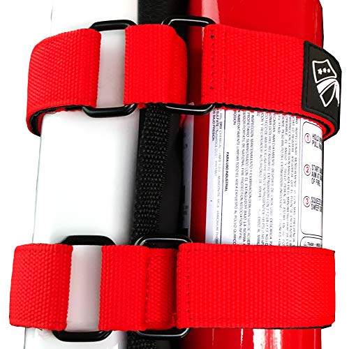 Bartact TAOFEH - Roll Bar Fire Extinguisher Holder steel brackets ABC (Red)