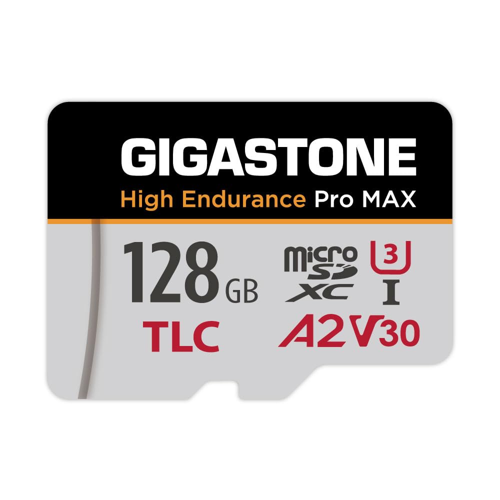 【5 Yrs Free Data Recovery】【Dash Cam】 GIGASTONE 128GB Micro SD Card, TLC High Endurance Pro MAX, Speed Up to 160MB/s, Compatible with REDTIGER Rove