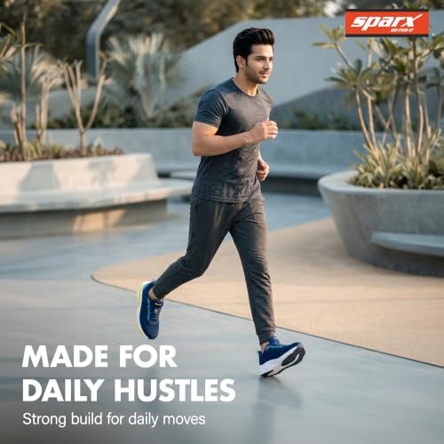 Image of SPARX Sports Shoes for Men - Lightweight with Cushioned Comfort, Shock Absorption, Durable Grip, Flexible Sole