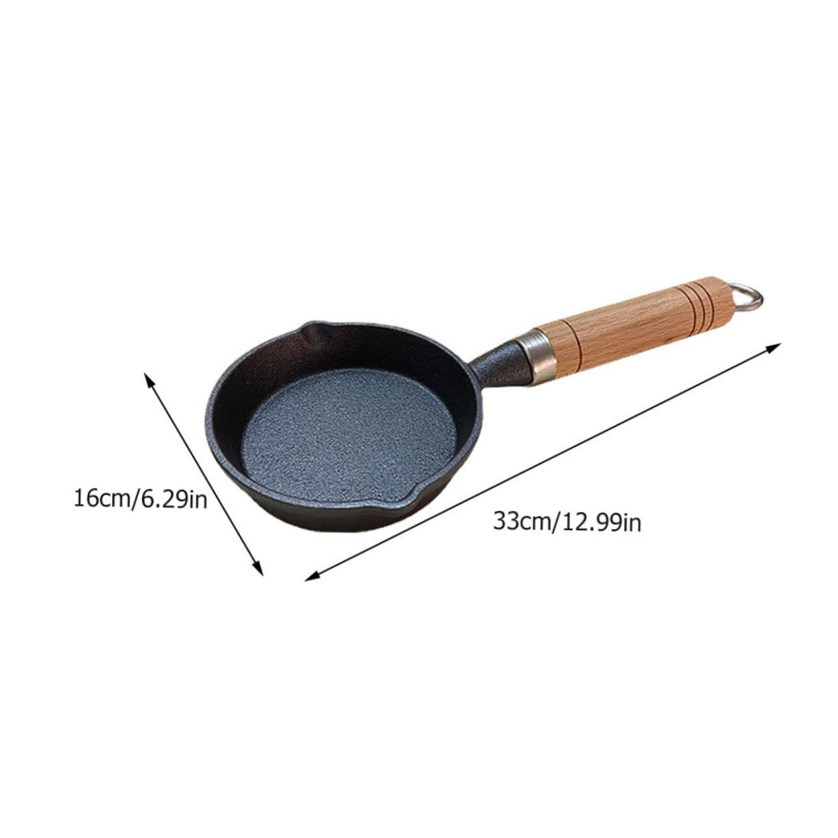 COLLBATH 1pc Mini Omelette Pan Portable Frying Pan for Cooking Kitchen Gadget for Pancakes and Eggs for Induction Cookers and Open Flame Use