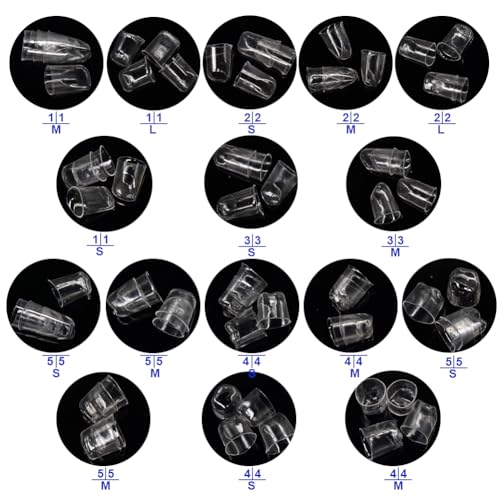 Image of 64 Pcs Deciduous Transparent Crowns Kit,Dental Temporary Crown for Anterior Teeth,Dental Materials