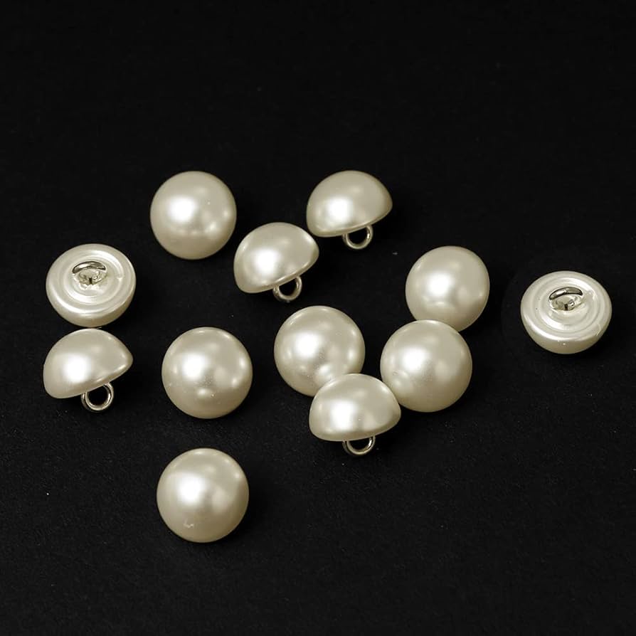 Amazon.com: Joyce Trim Button 11mm Pearl Plastic Button with Amazon.com: Joyce Trim Button 11mm Pearl Plastic Button with