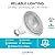 LUXRITE 6 Pack LED PAR30 Flood Light Bulb, 75W Equivalent, 5000K Bright White, 850 Lumens, 11W Dimmable, Indoor Outdoor Spotlight Bulb, Wet Rated, E26 Standard Base, UL Listed
