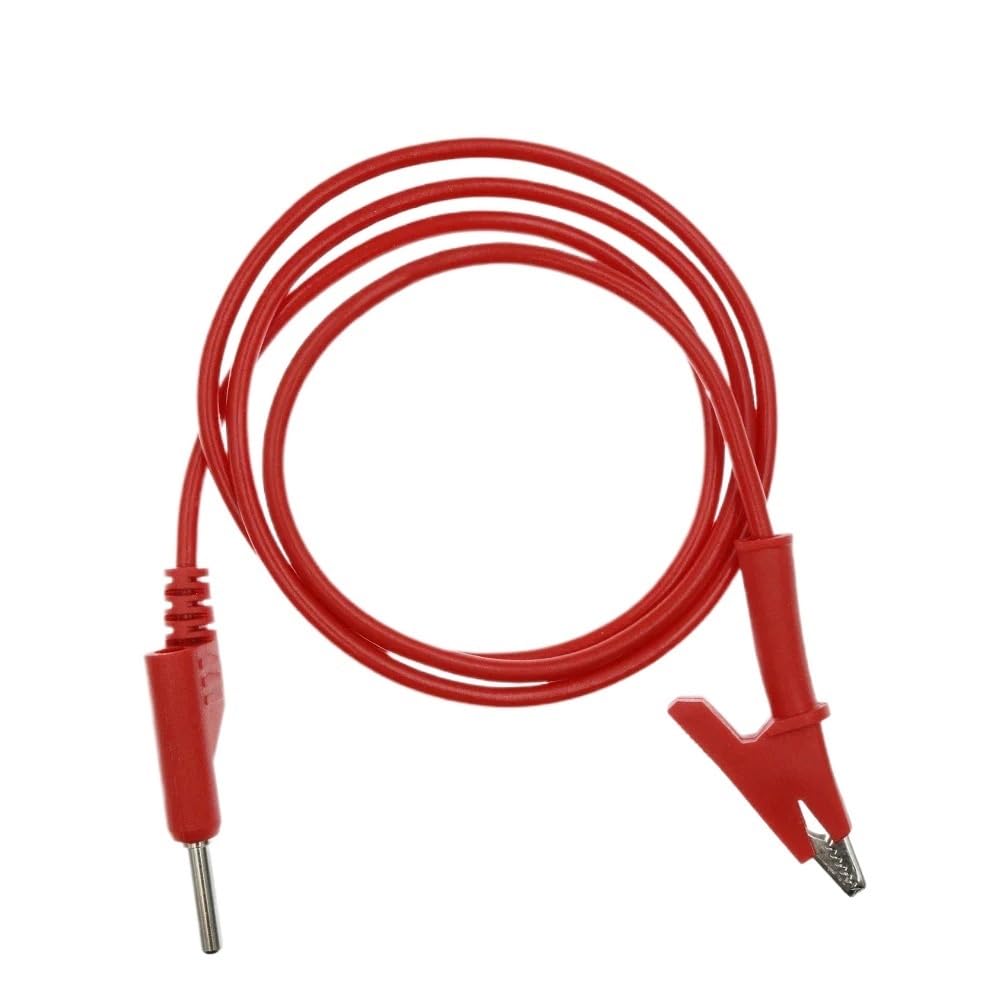 Câble banane pince crocodile 4mm empilable pour des mesures électriques stables et fluides